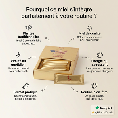 VIP Honey – Miel infusé aux plantes traditionnelles