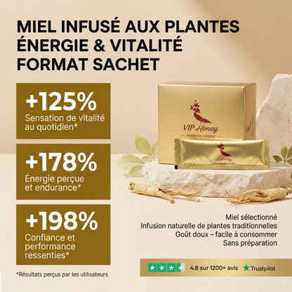 VIP Honey – Miel infusé aux plantes traditionnelles
